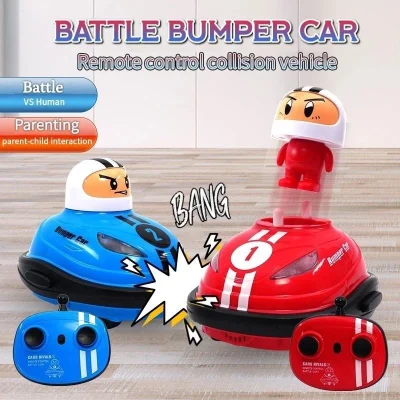 RC Toy 2.4G Super Battle Bumper Carro De Batalha Pop-up Doll Crash Bounce Ejection Light Brinquedos De Controle Remoto Infantil Presente Para Os Pais